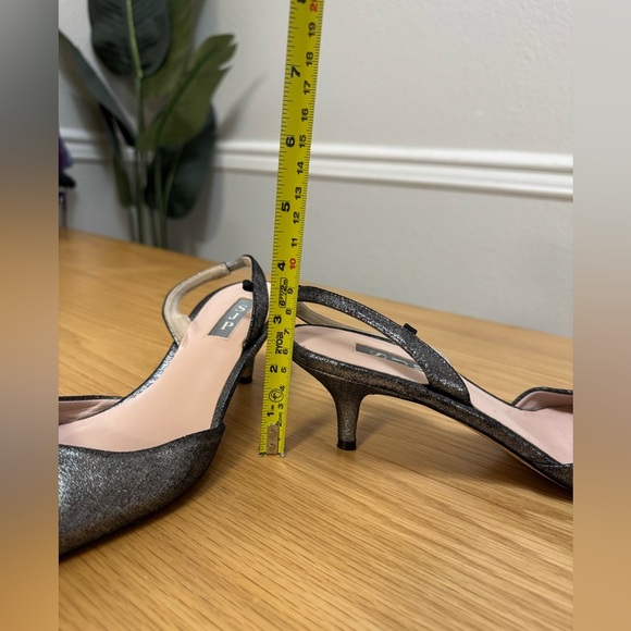 SJP by Sarah Jessica Parker Glitter Slingback Heels - Size 40 (US 9.5) - Picture 8 of 13